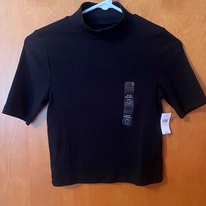 NWT GAP Sz 14-16 Teen Black Knit Top